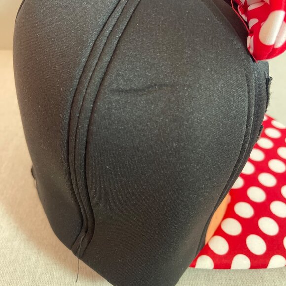 Disney Minnie Mouse Black & Red Polka Dot Character Hat With Bow - Picture 4 of 11